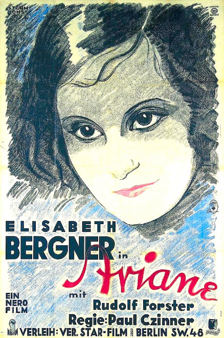 Ariane Elisabeth Bergner On German Poster Art 1931 Movie Poster Masterprint - Item # VAREVCMCDARIAEC01H