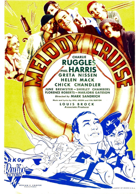 Melody Cruise Top Center: Phil Harris Bottom From Left: Phil Harris Charlie Ruggles On Midget Window Card 1933. Movie Poster Masterprint - Item # VAREVCMCDMECREC011H