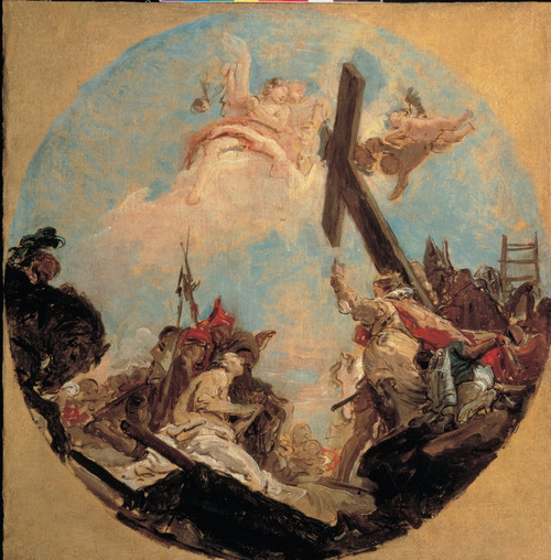 Tiepolo Giambattista Discovery Of The True Cross And St Helena 1740 18Th Century Canvas Italy Veneto Venice Accademia Galleries Everett CollectionMondadori Portfolio Poster Print - Item # VAREVCMOND035VJ074H