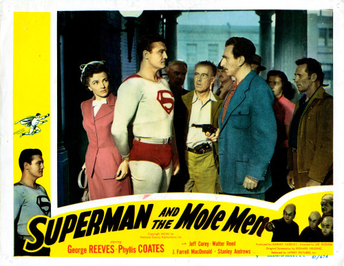Superman And The Mole Men Us Lobbycard From Left: Phyllis Coates George Reeves Jeff Corey 1951. Movie Poster Masterprint - Item # VAREVCMSDSUANEC019H