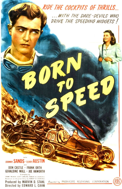 Born To Speed Top L-R: Johnny Sands Vivian Austin On Poster Art 1947 Movie Poster Masterprint - Item # VAREVCMCDBOTOEC045H