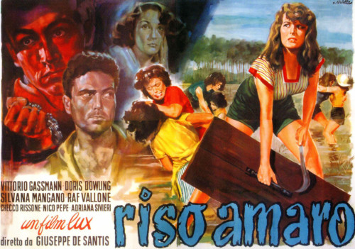 Bitter Rice L-R: Vittorio Gassman Raf Vallone Doris Dowling Silvana Mangano On Italian Poster Art 1949 Movie Poster Masterprint - Item # VAREVCMCDBIRIEC032H
