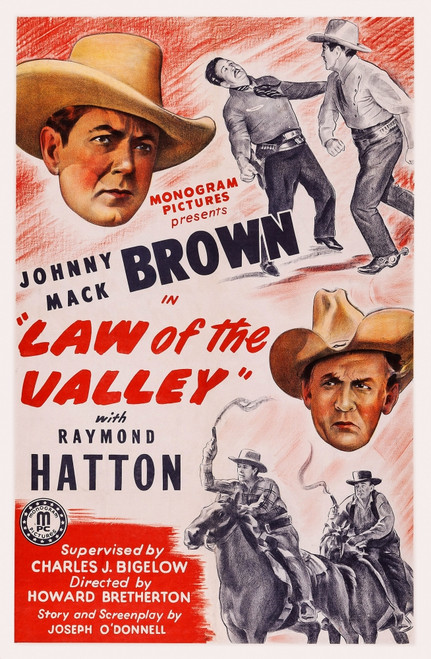 Law Of The Valley Us Poster Art Top Left: Johnny Mack Brown 1944 Movie Poster Masterprint - Item # VAREVCMCDLAOFEC308H