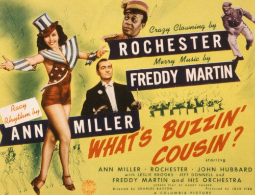 What'S Buzzin' Cousin? Ann Miller Freddy Martin Eddie Anderson 1943 Movie Poster Masterprint - Item # VAREVCMSDWHBUEC002H