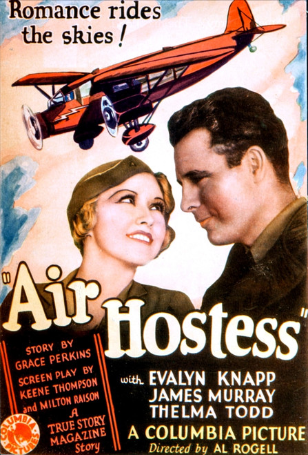 Air Hostess Us Poster Art From Left: Evalyn Knapp James Murray 1933 Movie Poster Masterprint - Item # VAREVCMCDAIHOEC001H
