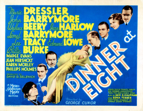Dinner At Eight Us Poster Marie Dressler John Barrymore Wallace Beery Jean Harlow Lionel Barrymore Lee Tracy Billie Burke Edmund Lowe 1933 Movie Poster Masterprint - Item # VAREVCMSDDIATEC002H