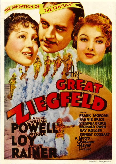 The Great Ziegfeld From Left: Luise Rainer William Powell Myrna Loy On Midget Window Card 1936 Movie Poster Masterprint - Item # VAREVCMCDGRZIEC003H The Great Ziegfeld From Left: Luise Rainer William Powell Myrna Loy On Midget Window Card 1936 Movie Poster Masterprint - Item # VAREVCMCDGRZIEC003H