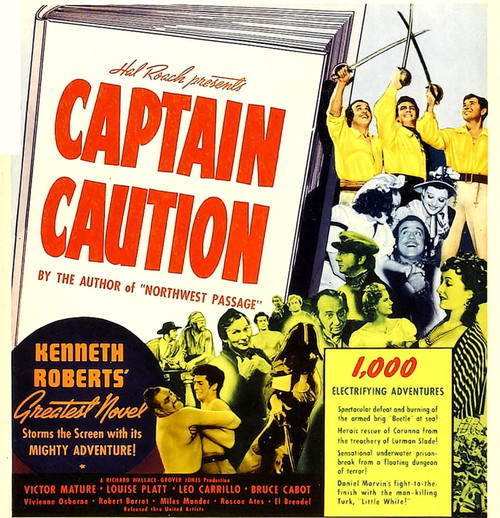 Captain Caution Window Card 1940 Movie Poster Masterprint - Item # VAREVCMCDCACAEC001H