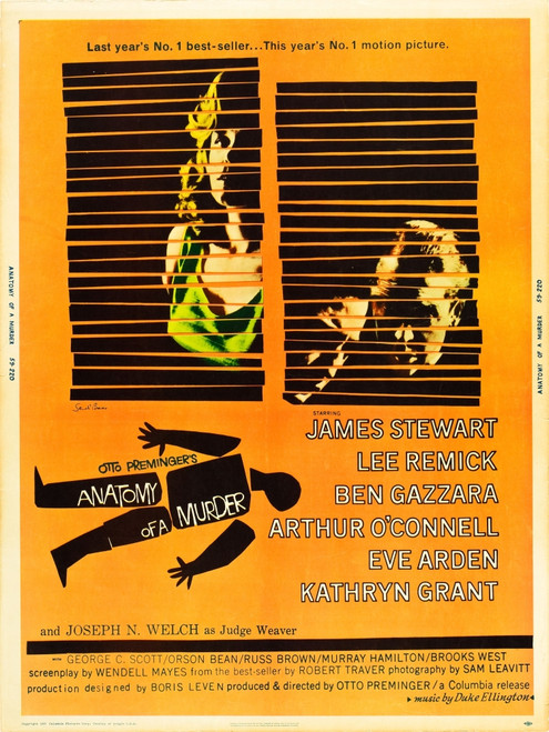 Anatomy Of A Murder L-R: Lee Remick James Stewart On U.S. Poster Art 1959. Movie Poster Masterprint - Item # VAREVCMCDANOFEC032H