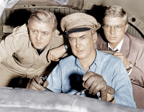 The Flight Of The Phoenix From Left: Richard Attenborough James Stewart Hardy Kruger 1965. ?20Th Century Fox-Film Corporation Tm & Copyright/Courtesy Everett Collection Photo Print - Item # VAREVCM8DFLOFFE002H