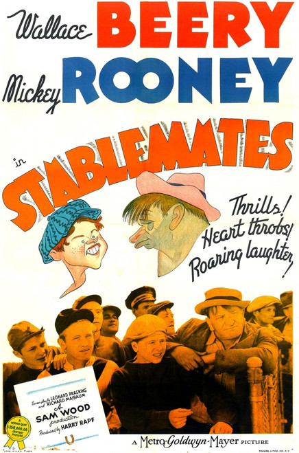 Stablemates Us Poster Art Top From Left: Mickey Rooney Wallace Beery; Bottom: Mickey Rooney Wallace Beery 1938 Movie Poster Masterprint - Item # VAREVCMCDSTABEC014H