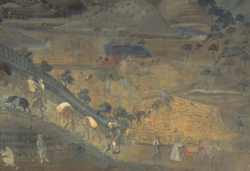 Lorenzetti Ambrogio The Effects Of Good Government In The Country 1338 - 1340 14Th Century Fresco Italy Tuscany Siena Palazzo Pubblico Eastern Wall Everett CollectionMondadori Portfolio Poster Print - Item # VAREVCMOND037VJ181H