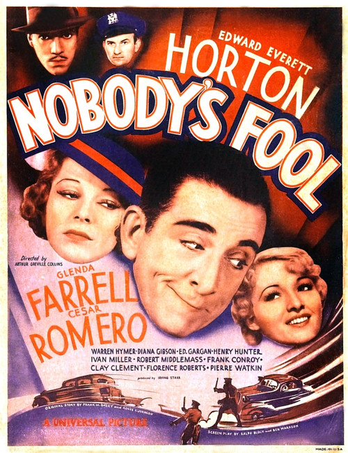 Nobody'S Fool Us Poster Art Top From Left: Cesar Romero Edward Gargan; Center From Left: Glenda Farrell Edward Everett Horton Diana Gibson 1936 Movie Poster Masterprint - Item # VAREVCMCDNOFOEC045H