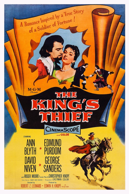 The King'S Thief Us Poster Art Top From Left: Edmund Purdom Ann Blyth 1955 Movie Poster Masterprint - Item # VAREVCMCDKITHEC129H