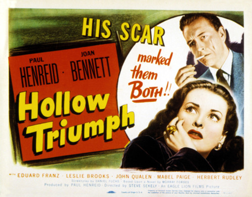 Hollow Triumph Poster Art Paul Henreid Joan Bennett 1948 Movie Poster Masterprint - Item # VAREVCMSDHOTREC002H