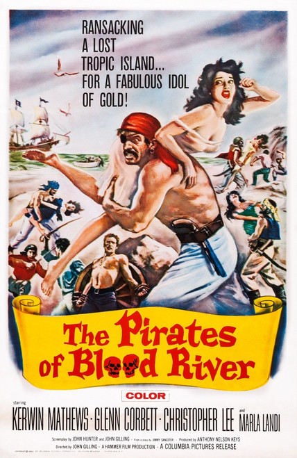 The Pirates Of Blood River Us Poster Art 1962 Movie Poster Masterprint - Item # VAREVCMCDPIOFEC454H