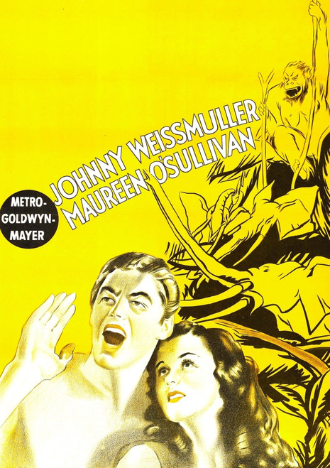 Tarzan The Ape Man From Left: Johnny Weissmuller Maureen O'Sullivan On Stock Poster 1932. Movie Poster Masterprint - Item # VAREVCMCDTATHEC114H
