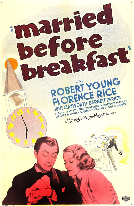 Married Before Breakfast Us Poster Art From Left: Robert Young Florence Rice 0937 Movie Poster Masterprint - Item # VAREVCMCDMABEEC012H