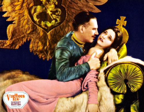 The Virtuous Sin L-R: Walter Huston Kay Francis On Lobbycard 1930. Movie Poster Masterprint - Item # VAREVCMCDVISIEC051H