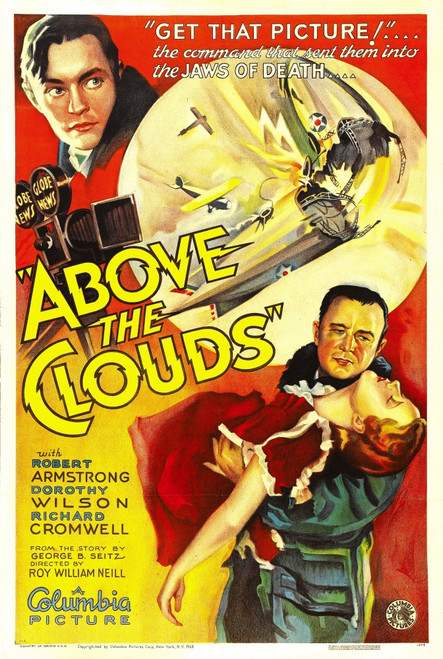 Above The Clouds Top: Richard Cromwell Bottom From Left: Robert Armstrong Dorothy Wilson 1933. Movie Poster Masterprint - Item # VAREVCMCDABTHEC005H