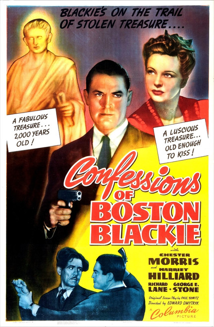 Confessions Of Boston Blackie Us Poster Center From Left: Chester Morris Harriet Hilliard 1941 Movie Poster Masterprint - Item # VAREVCMCDCOOFEC287H