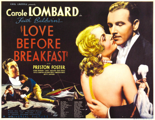 Love Before Breakfast Carole Lombard Preston Foster 1936 Movie Poster Masterprint - Item # VAREVCMMDLOBEEC001H