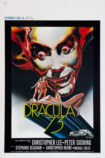 Dracula Today Christopher Lee On Uk Poster Art 1972. Movie Poster Masterprint - Item # VAREVCMCDDRTOEC016H