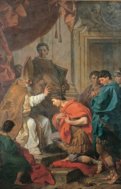 Subleyras Pierre St Ambrose Converts Theodosius 18Th Century Oil On Canvas Italy Umbria Perugia National Gallery Of Umbria Everett CollectionMondadori Portfolio Poster Print - Item # VAREVCMOND033VJ419H