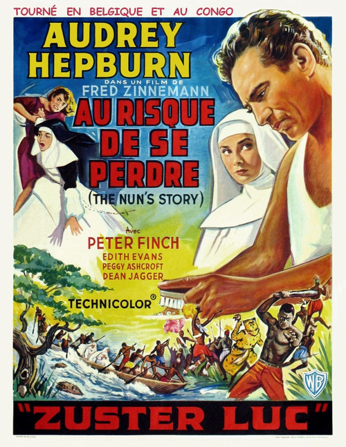 The Nun'S Story Audrey Hepburn Peter Finch 1959 Movie Poster Masterprint - Item # VAREVCMCDNUSTEC006H