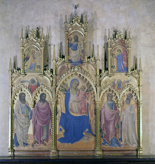 Triptych With The Madonna And Four Saints Poster Print - Item # VAREVCMOND075VJ578H
