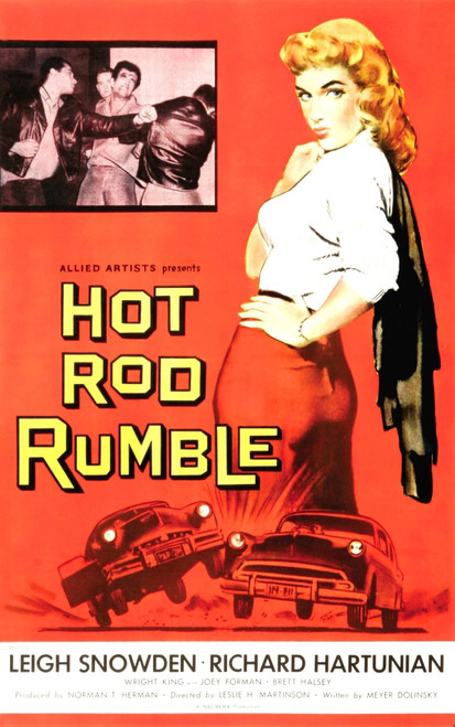 Hot Rod Rumble Right: Leigh Snowden 1957. Movie Poster Masterprint - Item # VAREVCMMDHOROEC003H