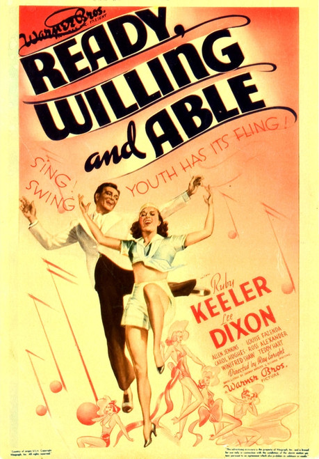 Ready Willing And Able From Left: Lee Dixon Ruby Keeler On Midget Window Card 1937 Movie Poster Masterprint - Item # VAREVCMCDREWIEC065H