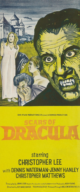 Scars Of Dracula Right: Christopher Lee On Insert Poster 1970 Movie Poster Masterprint - Item # VAREVCMCDSCOFEC119H