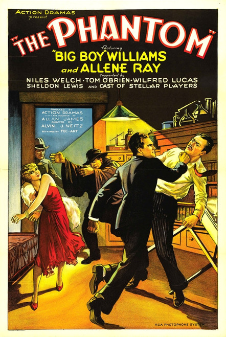 The Phantom Left: Allene Ray Center: Guinn 'Big Boy' Williams 1931. Movie Poster Masterprint - Item # VAREVCMCDPHANEC009H