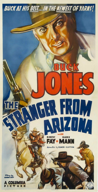The Stranger From Arizona Top: Buck Jones 1938. Movie Poster Masterprint - Item # VAREVCMCDSTFREC007H