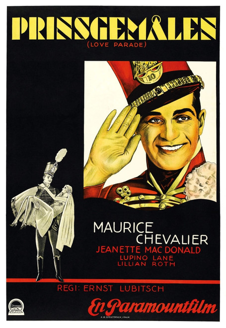 The Love Parade Swedish Poster Art Maurice Chavalier 1929 Movie Poster Masterprint - Item # VAREVCMCDLOPAEC027H