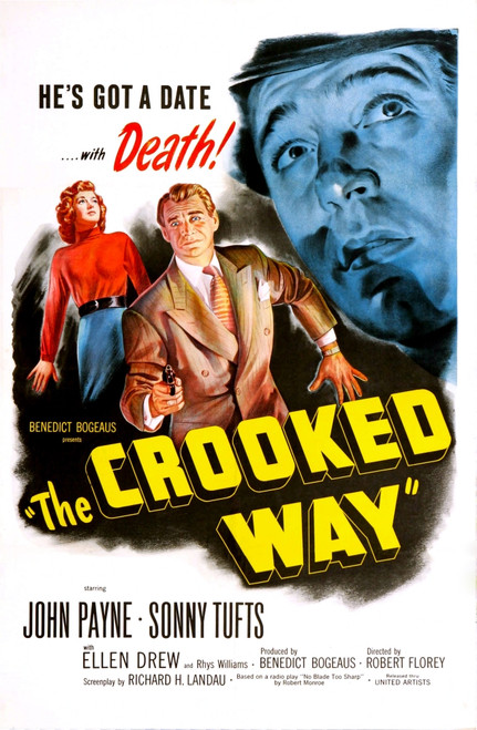The Crooked Way Us Poster From Left: Ellen Drew Sonny Tufts John Payne 1949 Movie Poster Masterprint - Item # VAREVCMCDCRWAEC005H