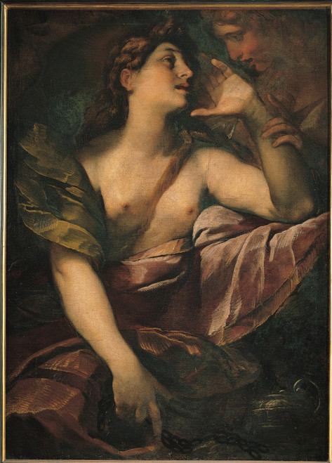 St Mary Magdalene Penitent And An Angel Poster Print - Item # VAREVCMOND026VJ556H