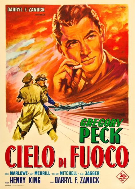Twelve O'Clock High Gregory Peck On Italian Poster Art 1949 Tm And Copyright ??20Th Century Fox Film Corp. All Rights Reserved./Courtesy Everett Collection Movie Poster Masterprint - Item # VAREVCMMDTWOCFE003H