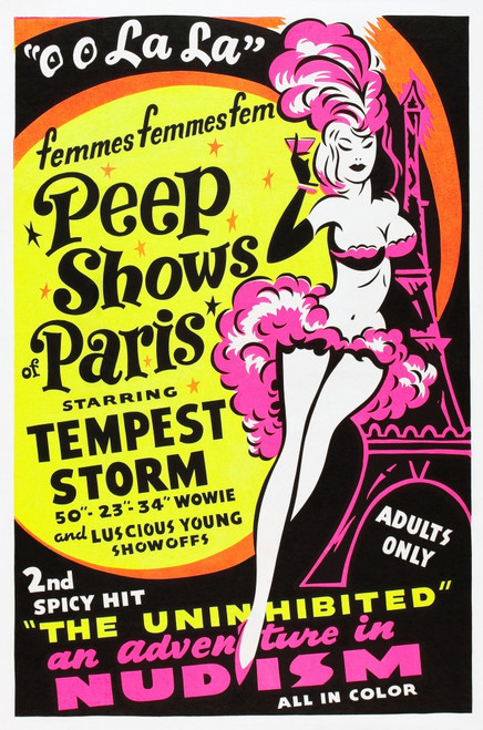 French Peep Show Poster Art 1954 Movie Poster Masterprint - Item # VAREVCMCDFRPEEC004H