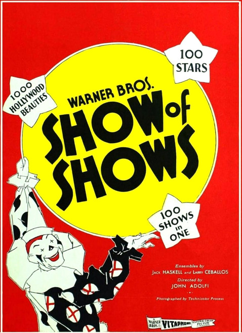 The Show Of Shows Us Poster Art 1929 Movie Poster Masterprint - Item # VAREVCMCDSHOFEC149H