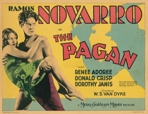 The Pagan Lobbycard From Left: Renee Adoree Ramon Novarro 1929. Movie Poster Masterprint - Item # VAREVCMCDPAGAEC040H