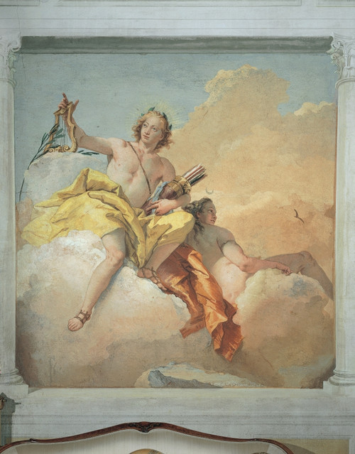 Tiepolo Giambattista Apollo And Diana 1757 - 1757 18Th Century Fresco Italy Veneto Vicenza Villa Valmarana Ai Nani Everett CollectionMondadori Portfolio Poster Print - Item # VAREVCMOND035VJ089H