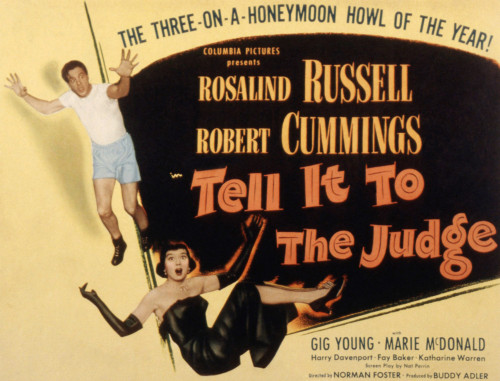 Tell It To The Judge Robert Cummings Rosalind Russell 1949 Movie Poster Masterprint - Item # VAREVCMSDTEITEC001H