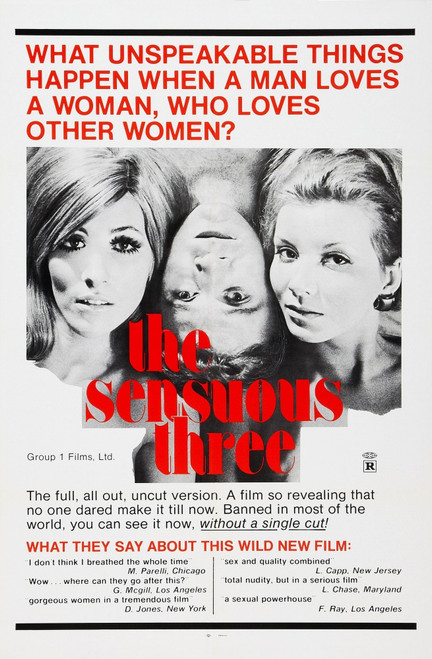 The Sensuous Three Us Poster Art 1972 Movie Poster Masterprint - Item # VAREVCMCDSETHEC025H