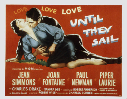Until They Sail Paul Newman Jean Simmons 1957 Movie Poster Masterprint - Item # VAREVCSMDUNTHEC003H