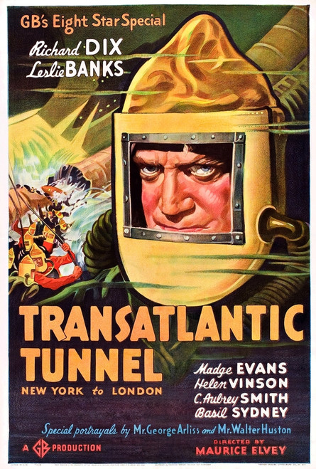 Transatlantic Tunnel Richard Dix 1935. Movie Poster Masterprint - Item # VAREVCMMDTRTUEC001H