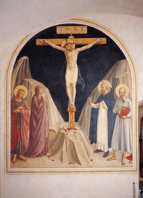 The Crucifixion With The Virgin Mary And Saints Poster Print - Item # VAREVCMOND024VJ754H