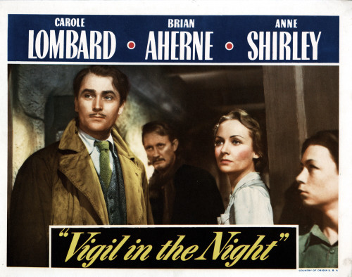 Vigil In The Night From Left Brian Ahearne Carole Lombard 1940 Movie Poster Masterprint - Item # VAREVCMCDVIINEC009H