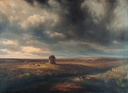 View Of The Roman Fields With Storm Approaching Poster Print